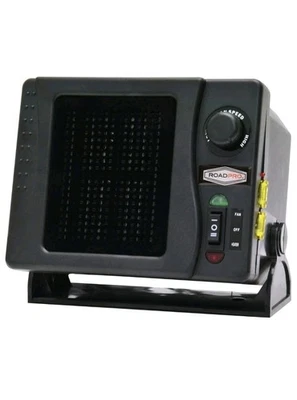 Calentador y Ventilador Cerámico de 12 Voltios con Base Giratoria 2 en 1 Refrigeración Suplementaria y  Foto 1 de 4