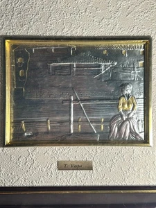 T Vespa VINTAGE ITALIENISCHE STERLINGSILBER KÜNSTLER RELIEF KUNST - Bild 1 von 7