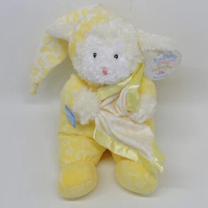 Bebé Gund Paisley Cordero Peluche Oveja Musical Cuerda Movimientos Amarillo Lovey Juguete 58280 - Imagen 1 de 10