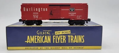 S-Gauge American Flyer 6-48362 Burlington "Everywhere West" Box Car - NIB - Image 1 of 4