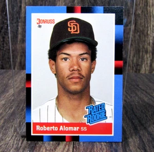 Vintage 1988 Donruss #34 Roberto Alomar San Diego Padres MLB Rated Rookie Card - Picture 1 of 2