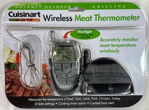Cuisinart CSG-700 Wireless Meat Thermometer Probe Grill BBQ Timer Flashlight NEW - Picture 1 of 3