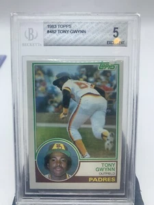 1983 Topps Tony Gwynn San Diego Padres #482 Rookie RC Beckett 5 Excellent HOF - Picture 1 of 2