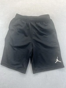 Air Jordan Mesh Black Basketball Shorts Boys Large 12 13 Drawstring  - Picture 1 of 9