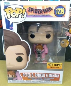 Funko Pop! Marvel Peter B Parker & Mayday #1239 Spider-Man Hot Topic Exclusive - Picture 1 of 6