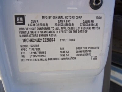 Módulo de control de carrocería usado se adapta a: Chevrolet Silverado 2500 2001 camioneta control de carrocería Foto 1 de 4