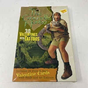 The Crocodile Hunter (2001) Paper Magic Valentines Day 30 Cards With Tattoos - Picture 1 of 2