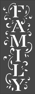 1- 3x8 pollici Stencil Taglio Personalizzato, (PD-42) Famiglia - Foto 1 di 1