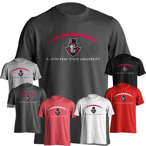 Austin Peay State University Governors Laces Logo Short Sleeve Tee Cover
