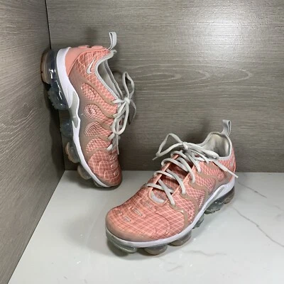 Nike Air Vapormax Plus "Coral Blanqueado" AO4550-603 Para Mujer Talla 9 Usado en Excelente Condición Sin Caja Foto 1 de 4