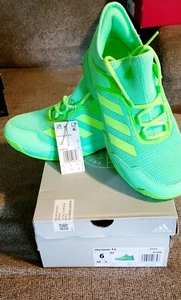 Adidas Ubersonic 4  Heat  Tennis GY4019 Green Shoes Men’s Size 6 NEW - Picture 1 of 5