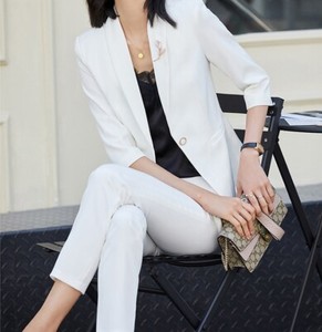 Tailleur, abiti sartoriali e spezzati da donna bianchi di pantaloni |  Acquisti Online su eBay