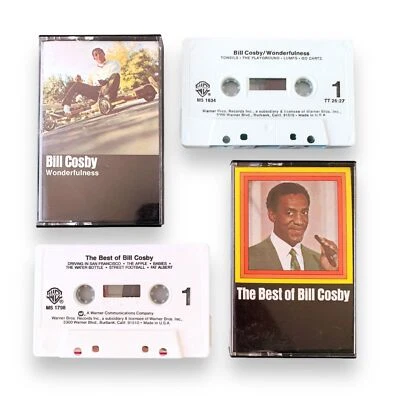 LOT 2x Bill Cosby - The Best Of and Wonderfulness Cassette Tapes EX Foto 1 de 4