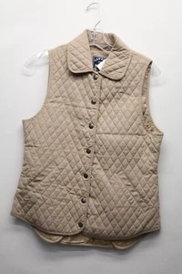 Cutter & Buck Ladies Small Quilted Vest Beige/Tan/Khaki a - Picture 1 of 7