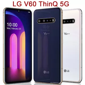 LG V60 ThinQ 5G LM-V600AM V600TM V600VM 128/256GB Unlocked Smartphone-New Sealed - Picture 1 of 19