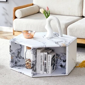 Hexagonal coffee table, multi-hole design,suitable for all kinds of style scenes - Picture 1 of 55