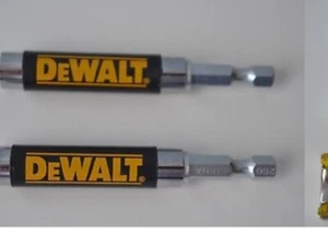 2X DEWALT DW2054 1/4 in.Compact Hex Magnetic Bit Tip Holder Drive Guide Extender - Picture 1 of 2
