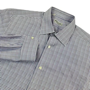 CHARVET Made in France Men's Blue Purple Dress Shirt Size 40.5/16 Large - MINTY - Picture 1 of 24