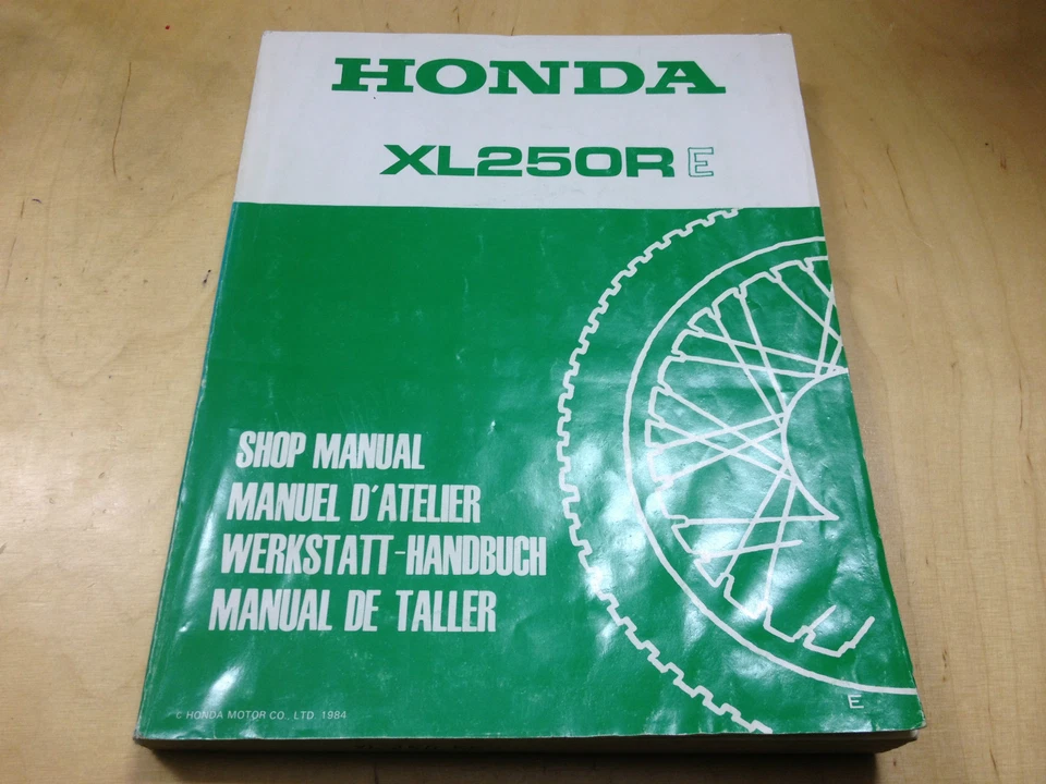 Manual De Taller XL 250 R/E (MD11) (1984) - Imagen 1 de 1