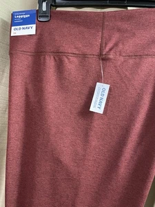 Old Navy Damen CloudComfy Extra High-Rise 7/8 Ankle Leggings weinrot neu - Bild 1 von 12