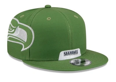 Seattle Seahawks Sombrero Retro Logo Casco SnapBack Gorra Foto 1 de 4