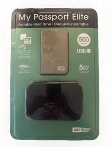 Western Digital My Passport Elite USB 2.0 500GB External Hard Drive - Gray - Picture 1 of 1