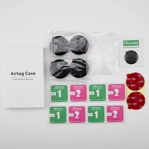CITYWAY [4 Pack] IPX8 Waterproof Airtag Holder, Case with Ultra Adhesive Stic... - Picture 1 of 12