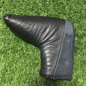 Hand Crafted  Leather Putter Head Cover Blade/Mid Mallet -  Black & Blue - Bild 1 von 5