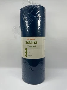 Retrospec Solana 1" Thick Yoga Mat–Non-Slip, with Carry Strap for Yoga & Fitness - Picture 1 of 3