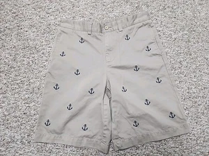 VINEYARD VINES *SIZE 18* BOY'S Khaki SHORTS W/ EMBROIDERED Navy Anchors 28x10 - Picture 1 of 9
