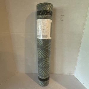 Lightweight Yoga Mat 24" W X 68" L  Palm Print with Carrying Strap - Picture 1 of 4