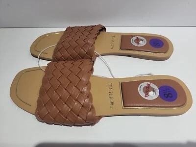 Sandalias planas trenzadas Tahari Melissa para mujer en camel talla 8,5 Foto 1 de 4