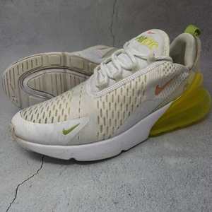Nike Air Max 270 White Yellow Strike Women's Sz 8 M Shoe Sneakers DV2184-100 - Picture 1 of 12