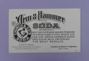 Church & Co. c1900 sin usar Blotter de tinta en polvo para hornear Arm and Hammer - Imagen 1 de 1