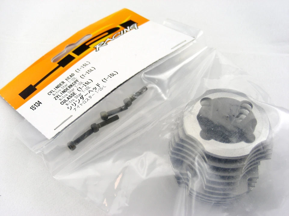 (HPI 15134) T-15L Engine Heatsink Cylinder Head Grey