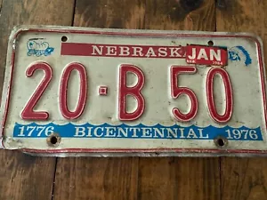 Targa Bicentenario Nebraska 1976 20-B 50 - Foto 1 di 2