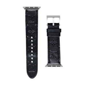 Luxury Apple watch band strap series 1 2 3 4 5 6 7 8 9 10 SE ULTRA 1 2 L BLACK - Picture 1 of 11