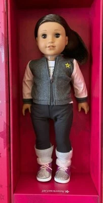 NUEVA Muñeca American Girl Crea Tu Propia 18" Piel Mediana Cabello Marrón Oscuro Ojos Marrones Foto 1 de 4