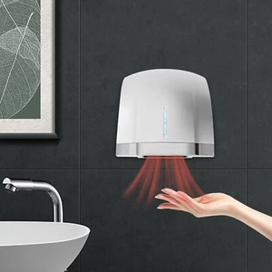 Commercial/Household Automatic Hand Dryer Wall Mounted High Speed Hot Cold Air - Picture 1 of 12