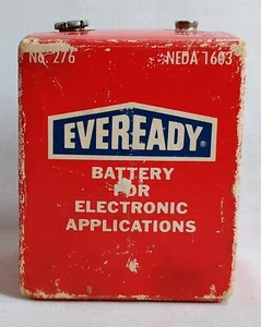 Vintage Eveready Battery for Electronic Applications No.276 Collectible Dead - Picture 1 of 6