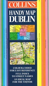 Dublin, Ireland City Handy Map by Collins (1999) (BRAND NEW) - Picture 1 of 3