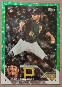 2023 Topps Update Jose Hernandez US185 Green Ice 177/499 RC