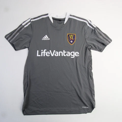 Real Salt Lake adidas Primegreen Short Sleeve Shirt Men's Dark Gray New Cover