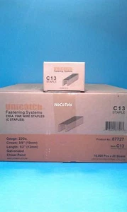 20 Boxes C08 1/2" Long 22 Gauge 3/8" Crown Upholstery Staple 10,000 Box 7 / 71 - Picture 1 of 4