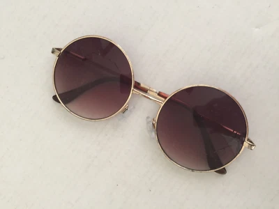 Gafas de sol redondas gooden metal dorado/púrpura talla única para adulto unisex Foto 1 de 4