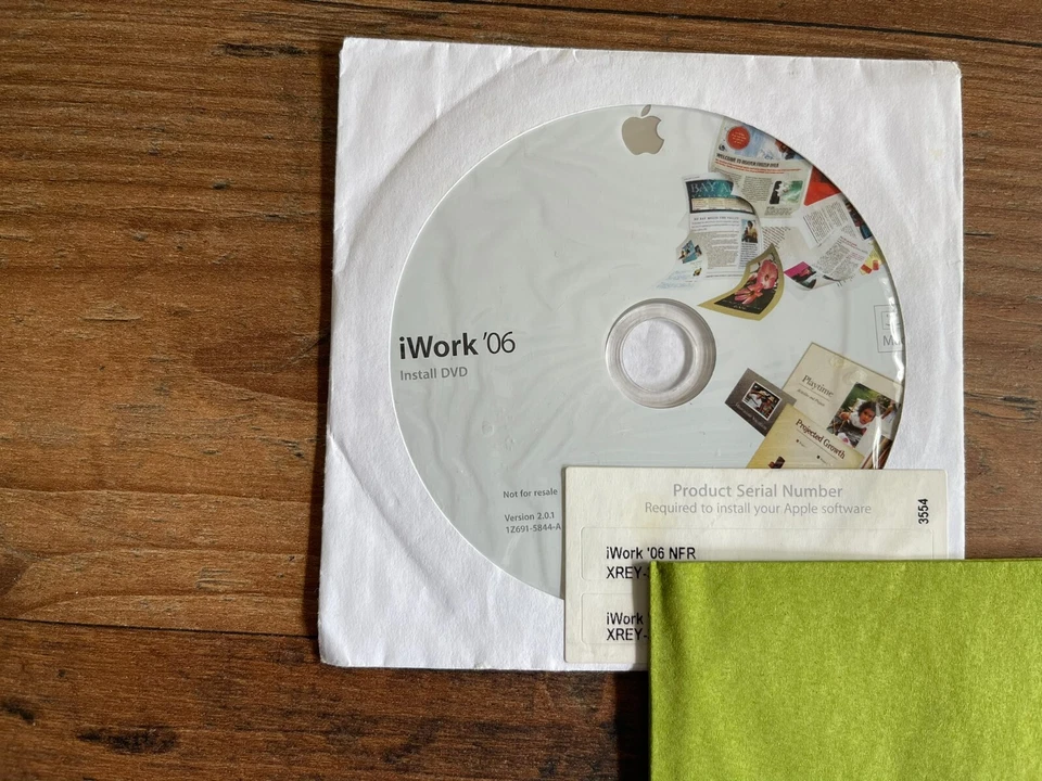 #10012:iWork '06. v2.0.1. DVD+License. English - Bild 1 von 1