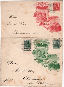 DR private Umschö#läge  PU PU 42 (5/10) teils ZuF; DUISBURG - OBERWIDDERT 1906 - Bild 1 von 1