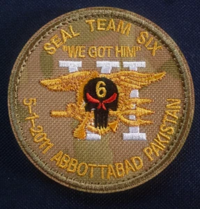 PARCHE CONMEMORATIVO DEL EQUIPO DE SEIS SELLOS DE LAS FUERZAS ESPECIALES DE LA MARINA DE ESTADOS UNIDOS. - Imagen 1 de 1