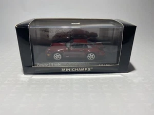 Porsche 911 Turbo 1990 red metallic MINICHAMPS 1/43 - Foto 1 di 6