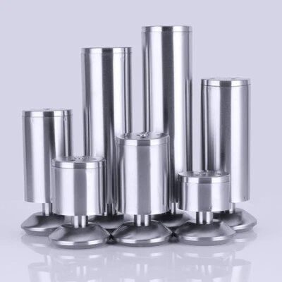 4x Adjustable Furniture Legs Stainless Steel 60-250mm Kitchen Cabinet Couch Sofa - image 1 of 4